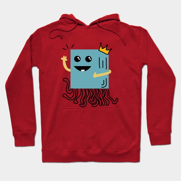 Happy King Box Squids Hoodie by merdeqa